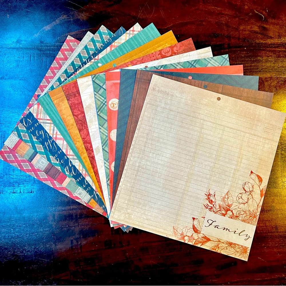 Fall Scrapbook Paper! Beautiful Autumn Colors!